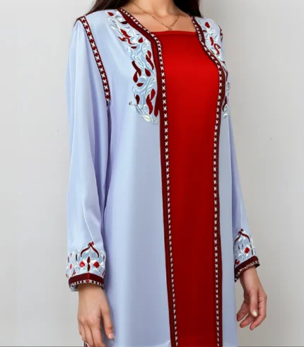 Ensemble Deux Pièces en Tissu Crêpe Coréen